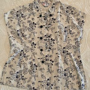 Short sleeve blouse, silk